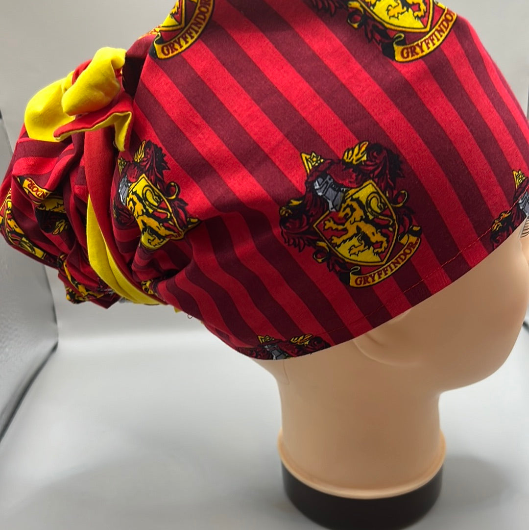 HP inspired Gryffindor Double Sided Nurse Surgical Cap/Bonnet Size 1
