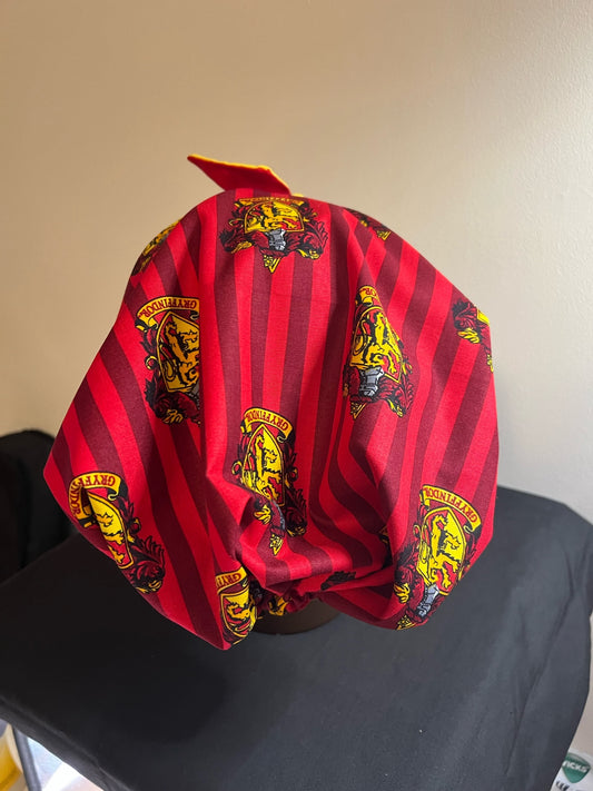 HP inspired Gryffindor Double Sided Nurse Surgical Cap/Bonnet Size 1